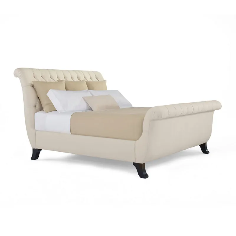 MAYFAIR TUFTED BED, WITH LEG