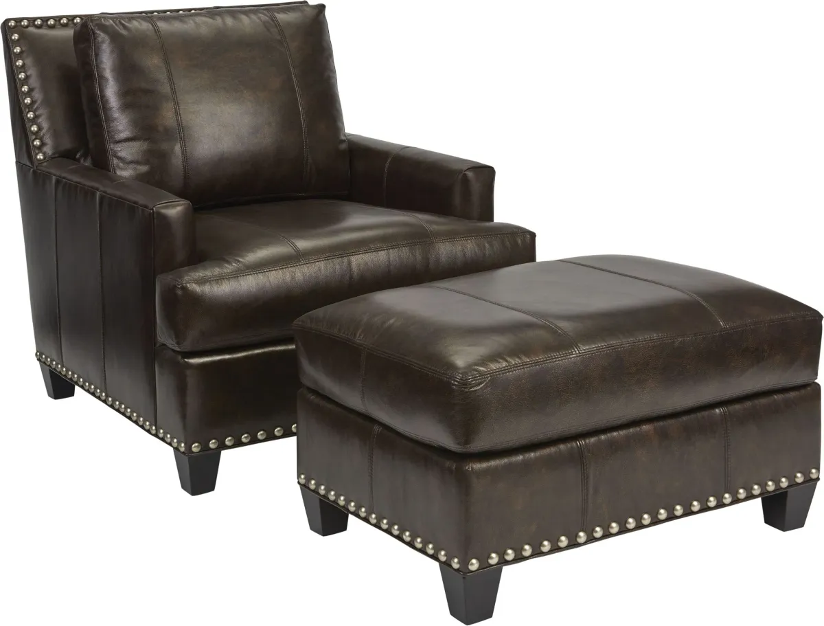 Beau Ottoman (Leather)