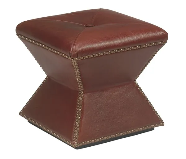 Faceted Ottoman (Leather)