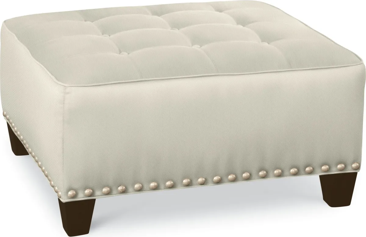 Brooklyn Square Button Top Ottoman (#52 Nails)