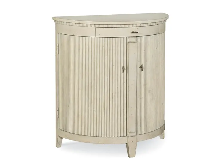 BRAKEN DEMILUNE CONSOLE CABINET