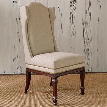 Ambella Wing Dining Chair - Attaboy Flax