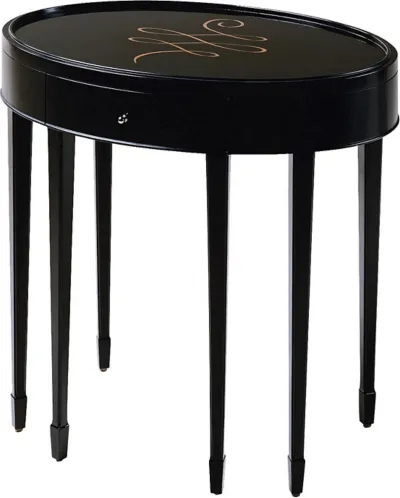 Oval End Table
