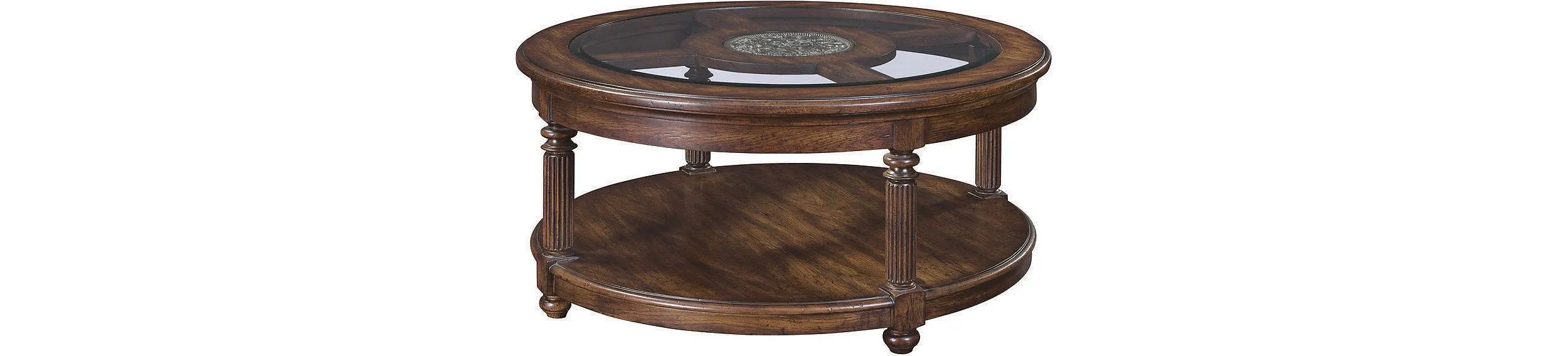 Britain Shilling Round Cocktail Table