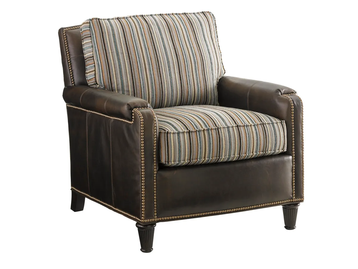 Tommy Bahama Upholstery Bishop Leather Chair